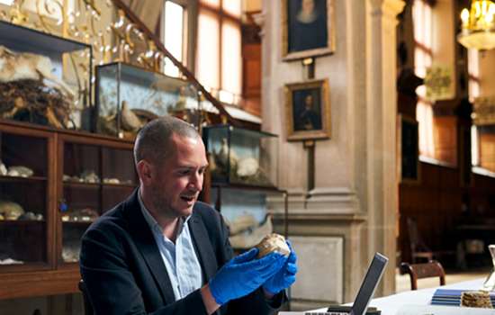 Peter Moore catalogues objects from the collections at Audley End House