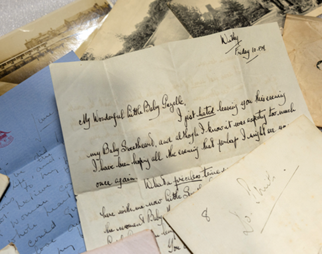 Image: a selection of the love letters found 